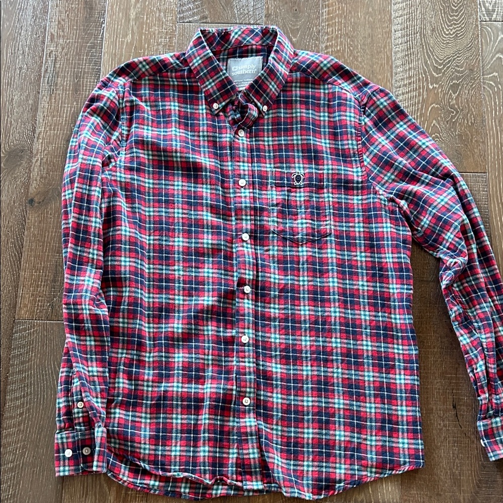 Simply Southern Multicolor Flannel Men's Shirt